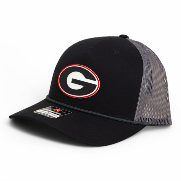 Georgia Bulldogs Power G 3D Snapback Trucker Rope Hat- Black/ Charcoal