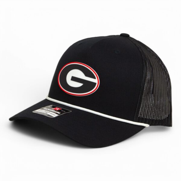 Georgia Bulldogs Power G 3D Snapback Trucker Rope Hat- Black/ White