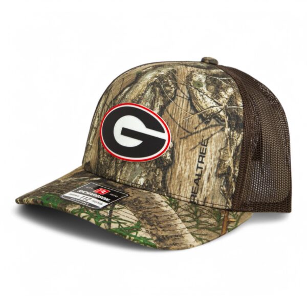 Georgia Bulldogs Power G 3D Snapback Trucker Hat- Realtree Edge/ Brown