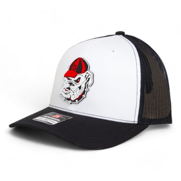 Georgia Bulldogs Retro UGA 3D Snapback Trucker Hat- White/ Black