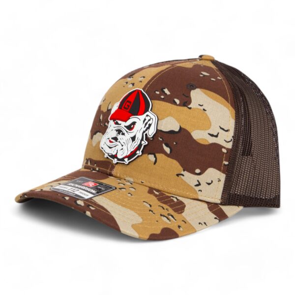 Georgia Bulldogs Retro UGA 3D Snapback Trucker Hat- Desert Camo/ Brown