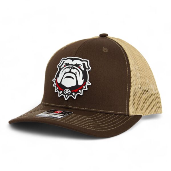 Georgia Bulldogs UGA 3D Snapback Trucker Hat- Brown/ Tan