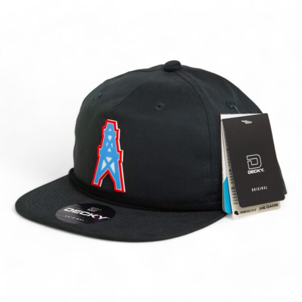 Houston Oilers 3D Classic Rope Hat- Charcoal/ Black