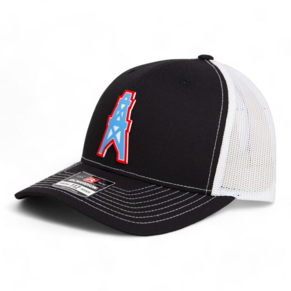 Houston Oilers 3D Snapback Trucker Hat- Black/ White