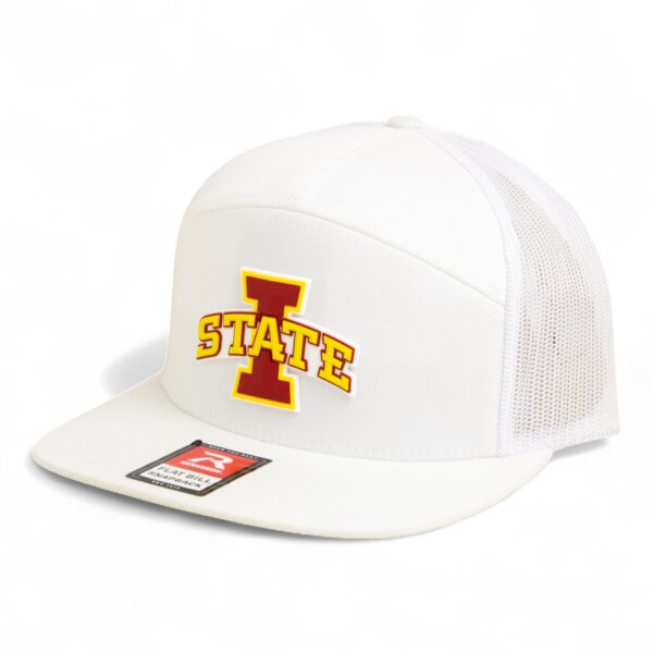 Iowa State Cyclones 3D Snapback Seven-Panel Flat Bill Trucker Hat- White