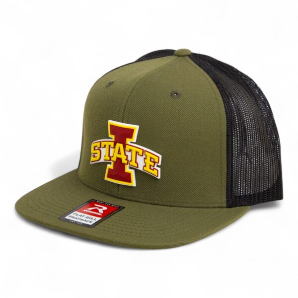 Iowa State Cyclones 3D Wool Blend Flat Bill Hat- Loden/ Black