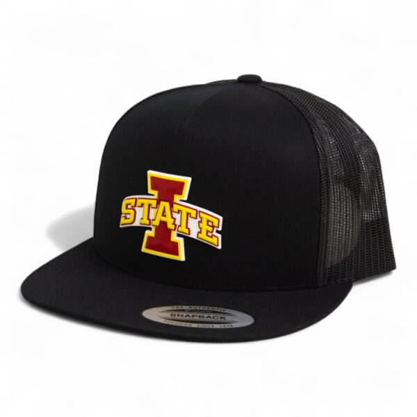 Iowa State Cyclones 3D YP Snapback Flat Bill Trucker Hat- Black