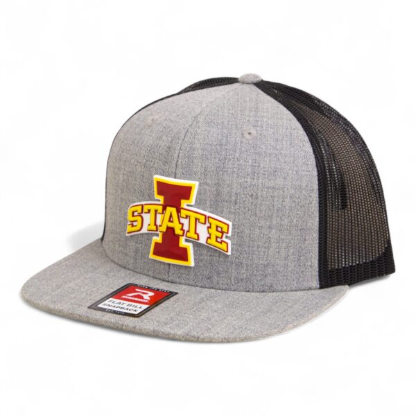 Iowa State Cyclones 3D Wool Blend Flat Bill Hat- Heather Grey/ Black