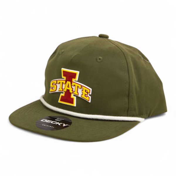 Iowa State Cyclones 3D Classic Rope Hat- Olive/ White