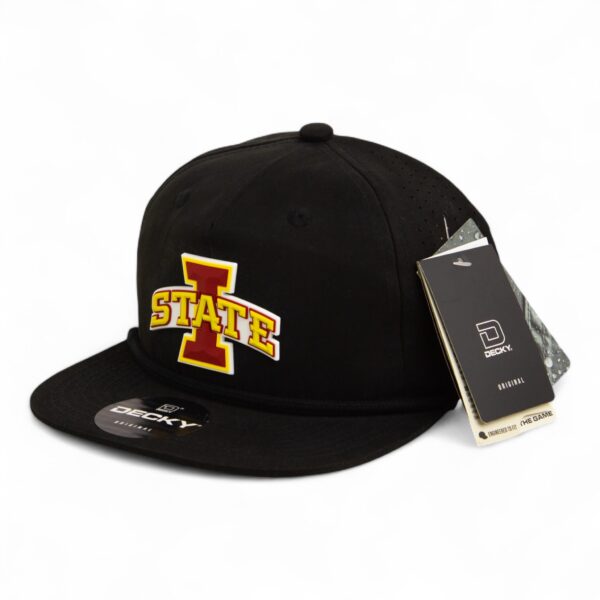 Iowa State Cyclones 3D Perforated Rope Hat- Black