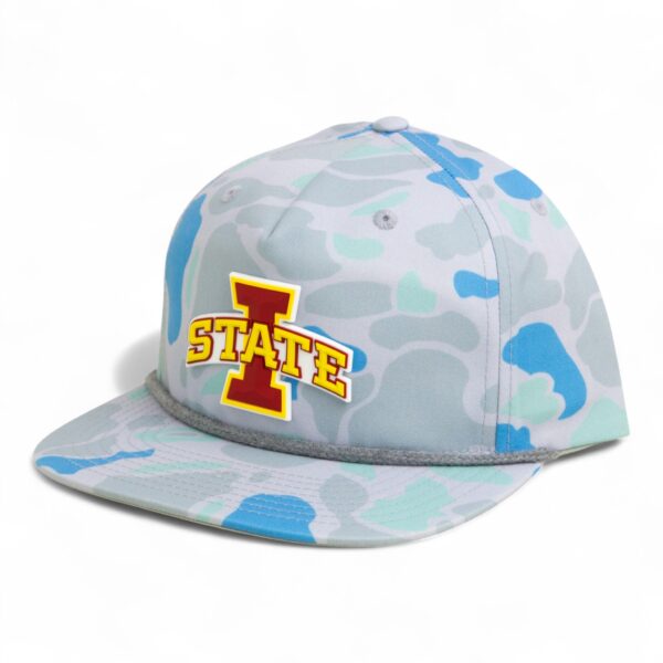 Iowa State Cyclones 3D Umpqua Rope Hat- Saltwater Duck Camo/ Charcoal