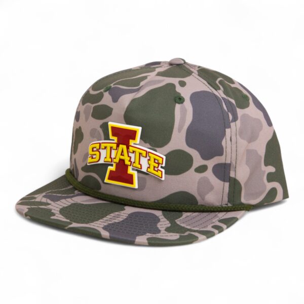 Iowa State Cyclones 3D Umpqua Rope Hat- Marsh Duck Camo/ Olive Green