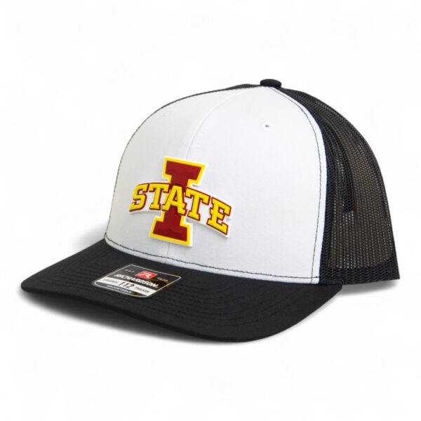 Iowa State Cyclones 3D Snapback Trucker Hat- White/ Black