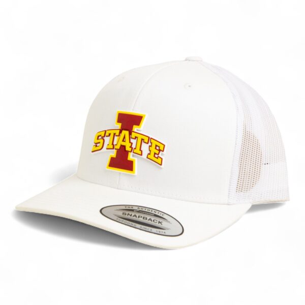 Iowa State Cyclones 3D YP Snapback Trucker Hat- White