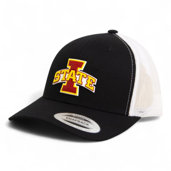 Iowa State Cyclones 3D YP Snapback Trucker Hat- Black/ White