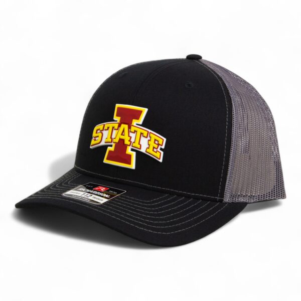 Iowa State Cyclones 3D Snapback Trucker Hat- Black/ Charcoal