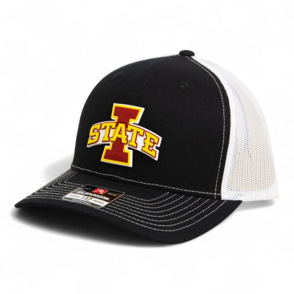 Iowa State Cyclones 3D Snapback Trucker Hat- Black/ White
