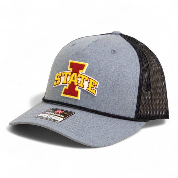 Iowa State Cyclones 3D Snapback Trucker Rope Hat- Heather Grey/ Black