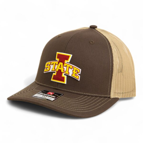 Iowa State Cyclones 3D Snapback Trucker Hat- Brown/ Tan