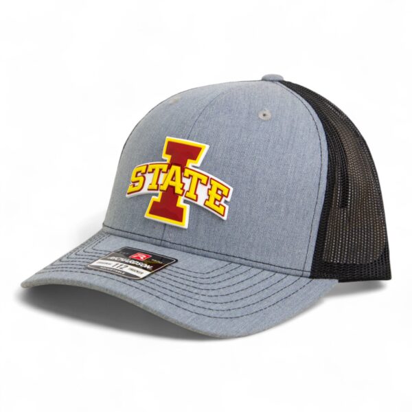 Iowa State Cyclones 3D Snapback Trucker Hat- Heather Grey/ Black
