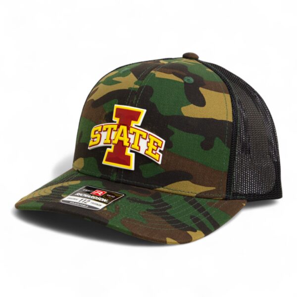 Iowa State Cyclones 3D Snapback Trucker Hat- Army Camo/ Black