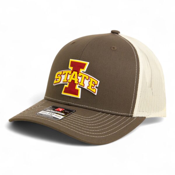 Iowa State Cyclones 3D Snapback Trucker Hat- Chocolate Chip/ Birch