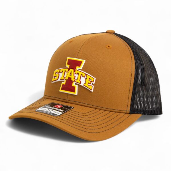 Iowa State Cyclones 3D Snapback Trucker Hat- Caramel/ Black