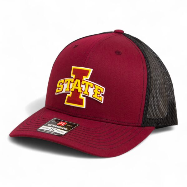 Iowa State Cyclones 3D Snapback Trucker Hat- Cardinal/ Black