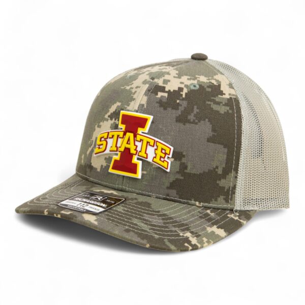 Iowa State Cyclones 3D Snapback Trucker Hat- Military Digital Camo