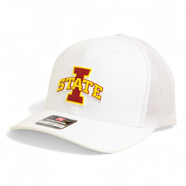 Iowa State Cyclones 3D Snapback Trucker Hat- White