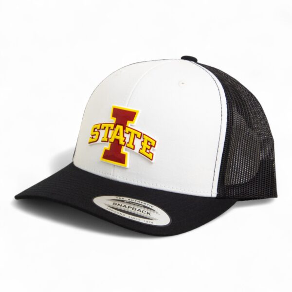 Iowa State Cyclones 3D YP Snapback Trucker Hat- White/ Black