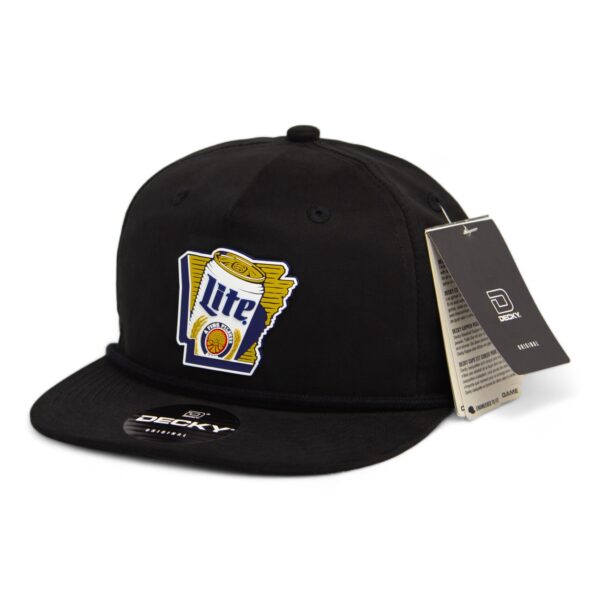 It's Miller Time Arkansas 3D Classic Rope Hat- Black
