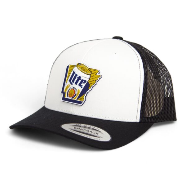 It's Miller Time Arkansas 3D YP Snapback Trucker Hat- White/ Black