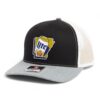 It's Miller Time Arkansas 3D Snapback Trucker Hat- Black/ White/ Heather Grey