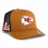 Kansas City Chiefs Super Bowl LIX 3D YP Snapback Trucker Hat- Caramel/ Black