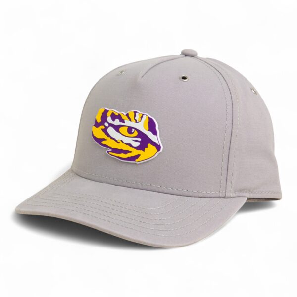 LSU Tiger Eye 3D Snapback Canvas Hat- Grey