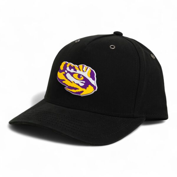 LSU Tiger Eye 3D Snapback Canvas Hat- Black