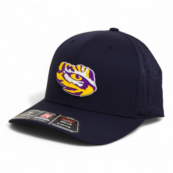 LSU Tiger Eye 3D Laser Perf R-Flex Cap- Navy