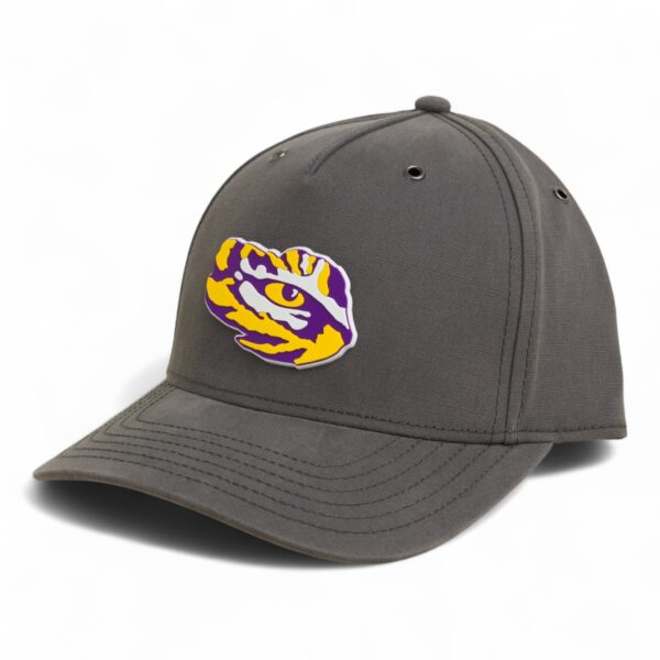 LSU Tiger Eye 3D Snapback Canvas Hat- Charcoal