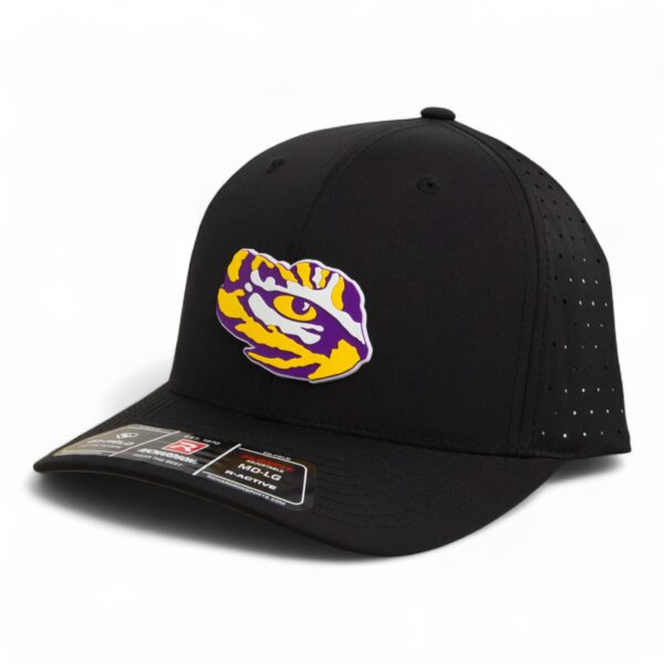 LSU Tiger Eye 3D Laser Perf R-Flex Cap- Black