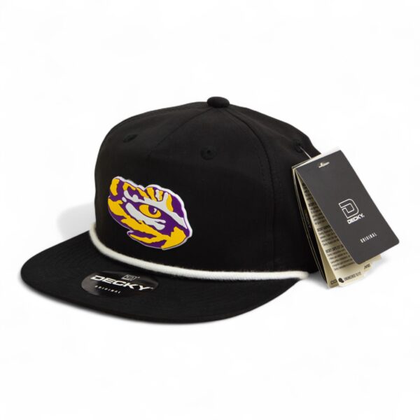 LSU Tiger Eye 3D Classic Rope Hat- Black/ White