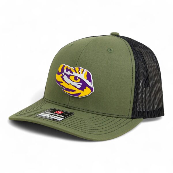 LSU Tiger Eye 3D Snapback Trucker Hat- Loden/ Black