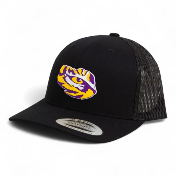 LSU Tiger Eye 3D YP Snapback Trucker Hat- Black