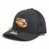 LSU Tiger Eye 3D Snapback Trucker Rope Hat- Charcoal
