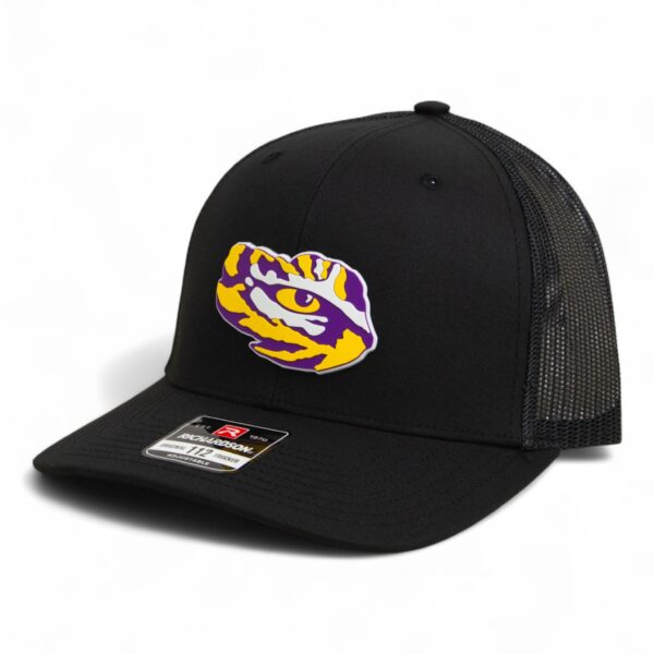 LSU Tiger Eye 3D Snapback Trucker Hat- Black