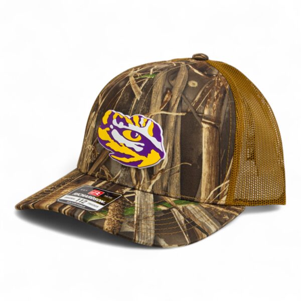 LSU Tiger Eye 3D Snapback Trucker Hat- Realtree Max 7/ Buck