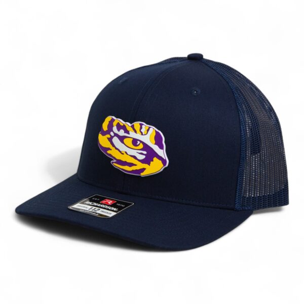 LSU Tiger Eye 3D Snapback Trucker Hat- Navy