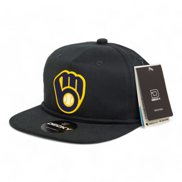 Milwaukee Brewers 3D Classic Rope Hat- Charcoal