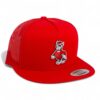 NC State Wolfpack Strutting Wolf 3D YP Snapback Flat Bill Trucker Hat- Red