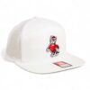 NC State Wolfpack Strutting Wolf 3D Snapback Seven-Panel Flat Bill Trucker Hat- White